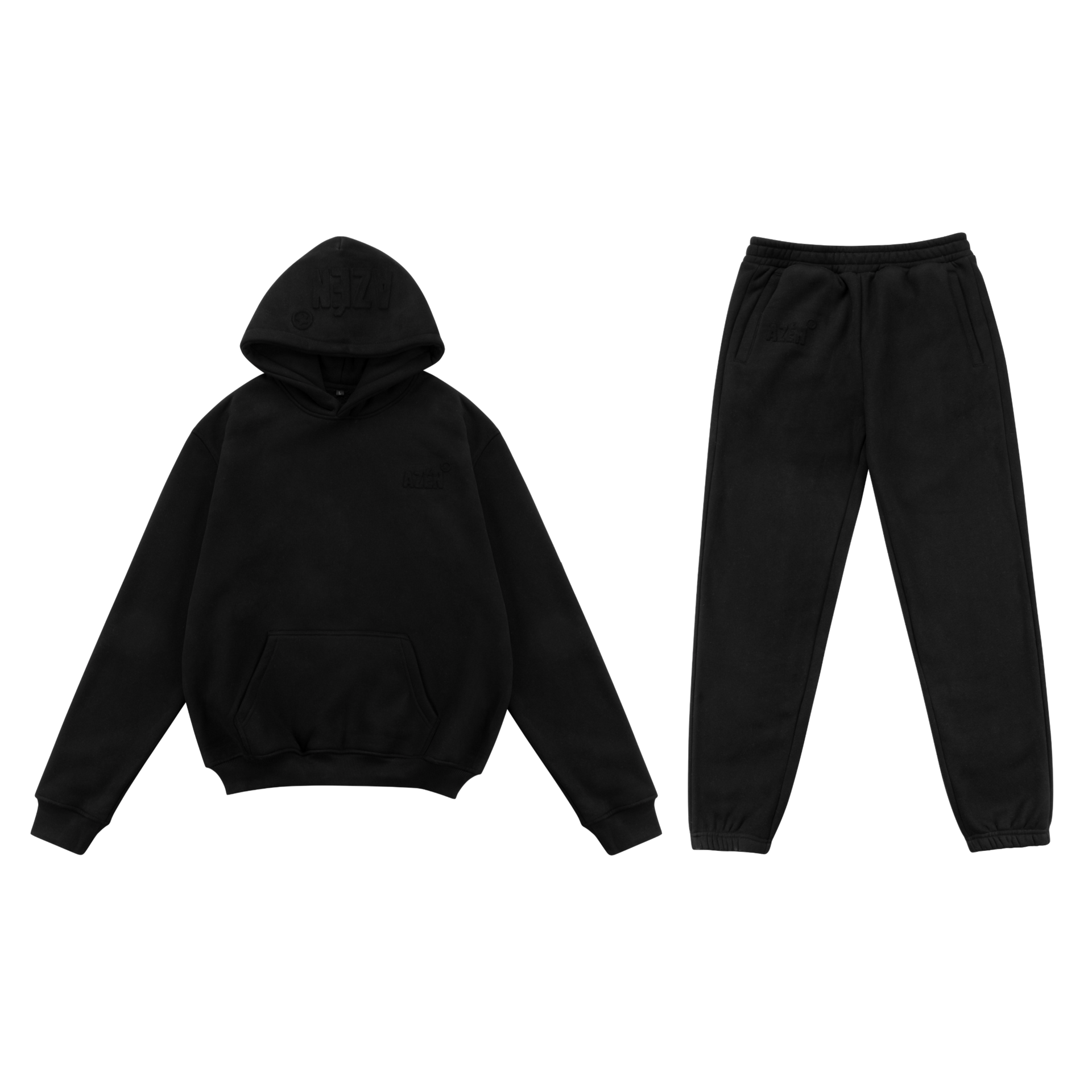 Azén Black Sweatsuit – Azenonthecontrary